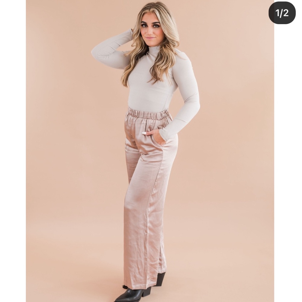 Like Heaven Satin Pants